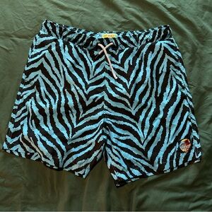 Surf Society Men's Zebra Print Swim Shorts